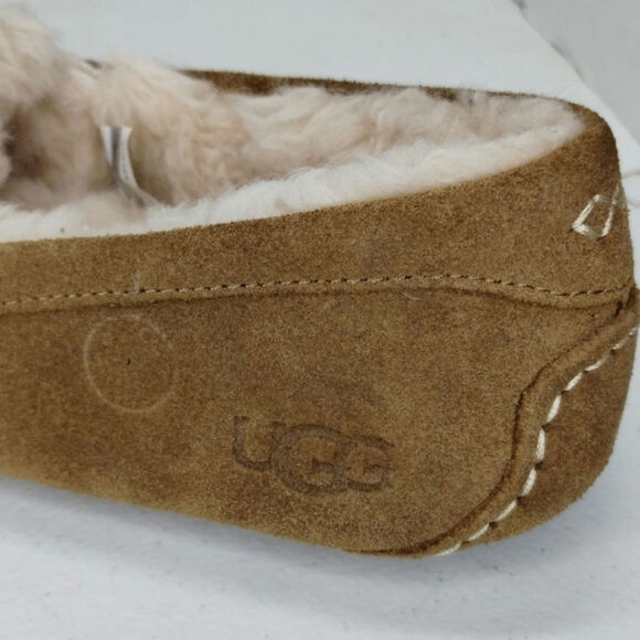 UGG Ansley size 9 Chestnut Slippers Suede Fleece - Picture 9 of 9